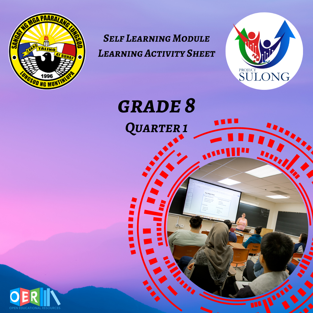 Grade 8 Q1 Self Learning Module with Instructional Video