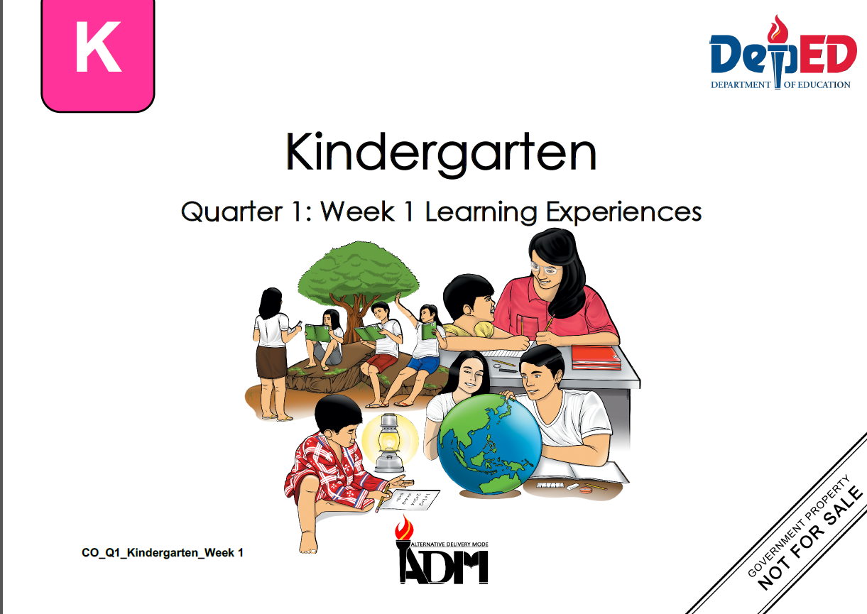  Quarter 1-Kindergarten